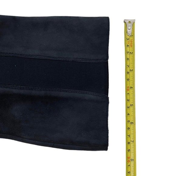 Keen Akita Size 11 Leather Slouch Wedge Boots Mid Calf Pull On Round Toe Comfort - Picture 11 of 12